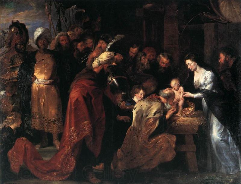 RUBENS, Pieter Pauwel Adoration of the Magi Norge oil painting art